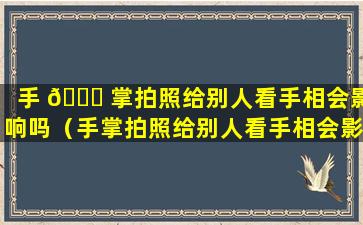 手 🐈 掌拍照给别人看手相会影响吗（手掌拍照给别人看手相会影响吗女生）